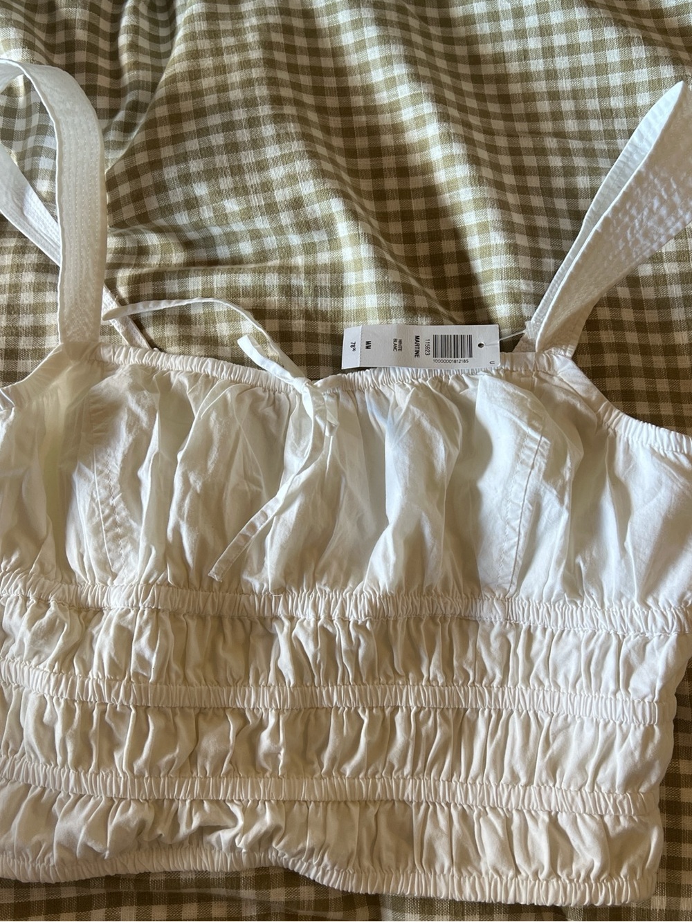 Aritzia Sunday Best Smocked Tank Top